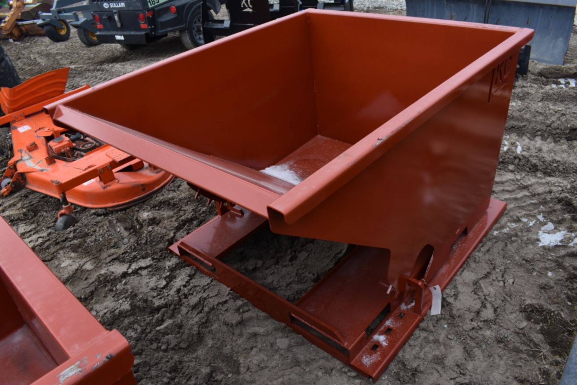 New KC Fork Mounted Self Tipping Dumpster