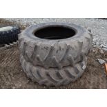 Pair of Used Harvest King 18.4-34 All Purpose Tractor Tires