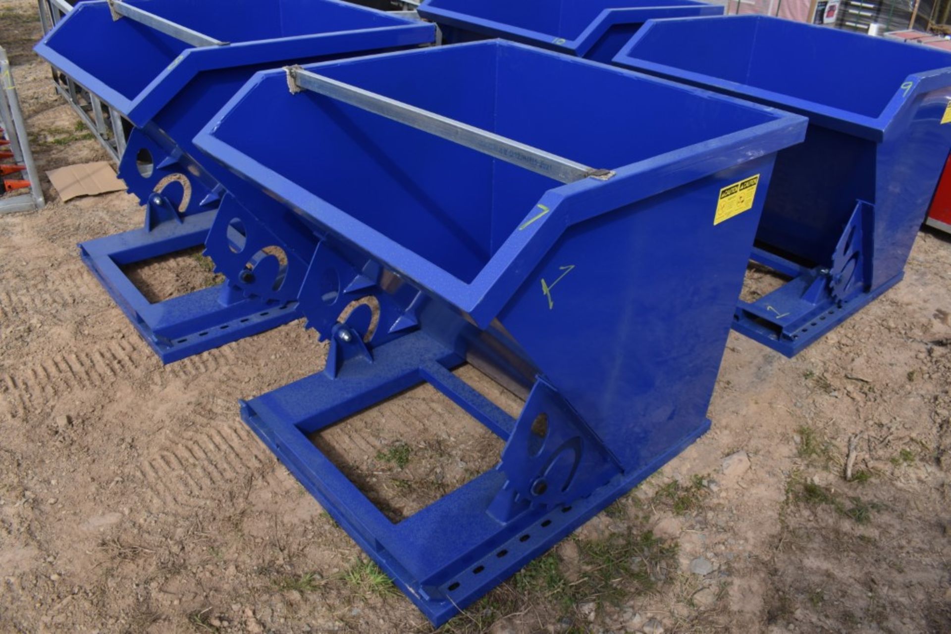 Fork Mounted Self Tipping Dumpster New