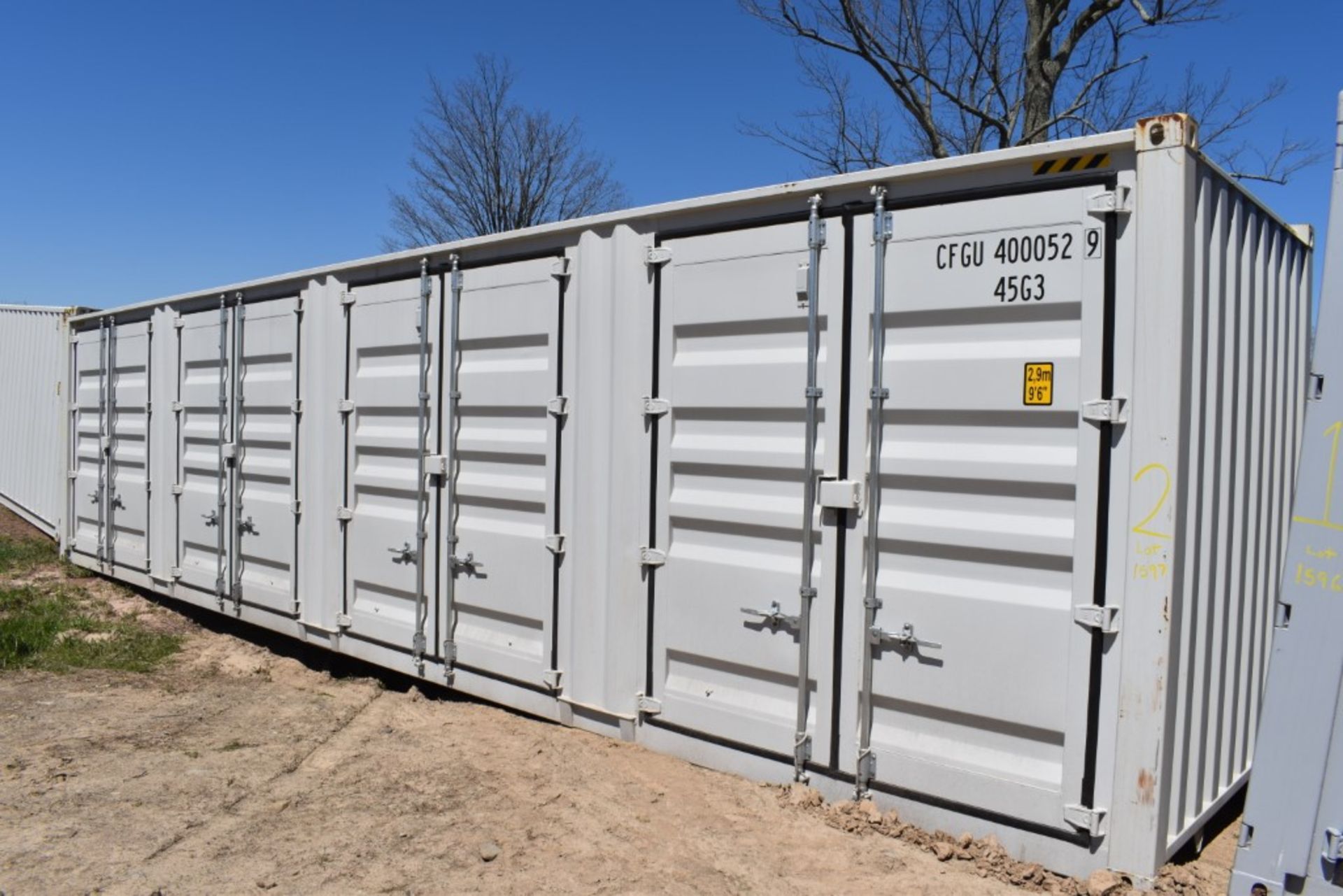 40' 5 Door Shipping Container New, 9' 6" High Cube