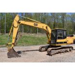 CAT E120B Excavator 4951 Hours, Runs and Operates, CAT 24" Bucket, Geith Thumb, 20" Tracks, Enclosed