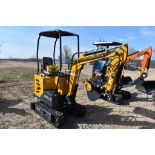 AGT Industrial DM12-C Mini Excavator Be Sure to Check Fluids, New, 16" Bucket, Auxiliary Hydraulics,