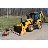 2018 CAT 420F2 Backhoe 2281 Hours, Runs and Operates, 4WD, CAT 89" 4 in 1 Bucket, Auxiliary