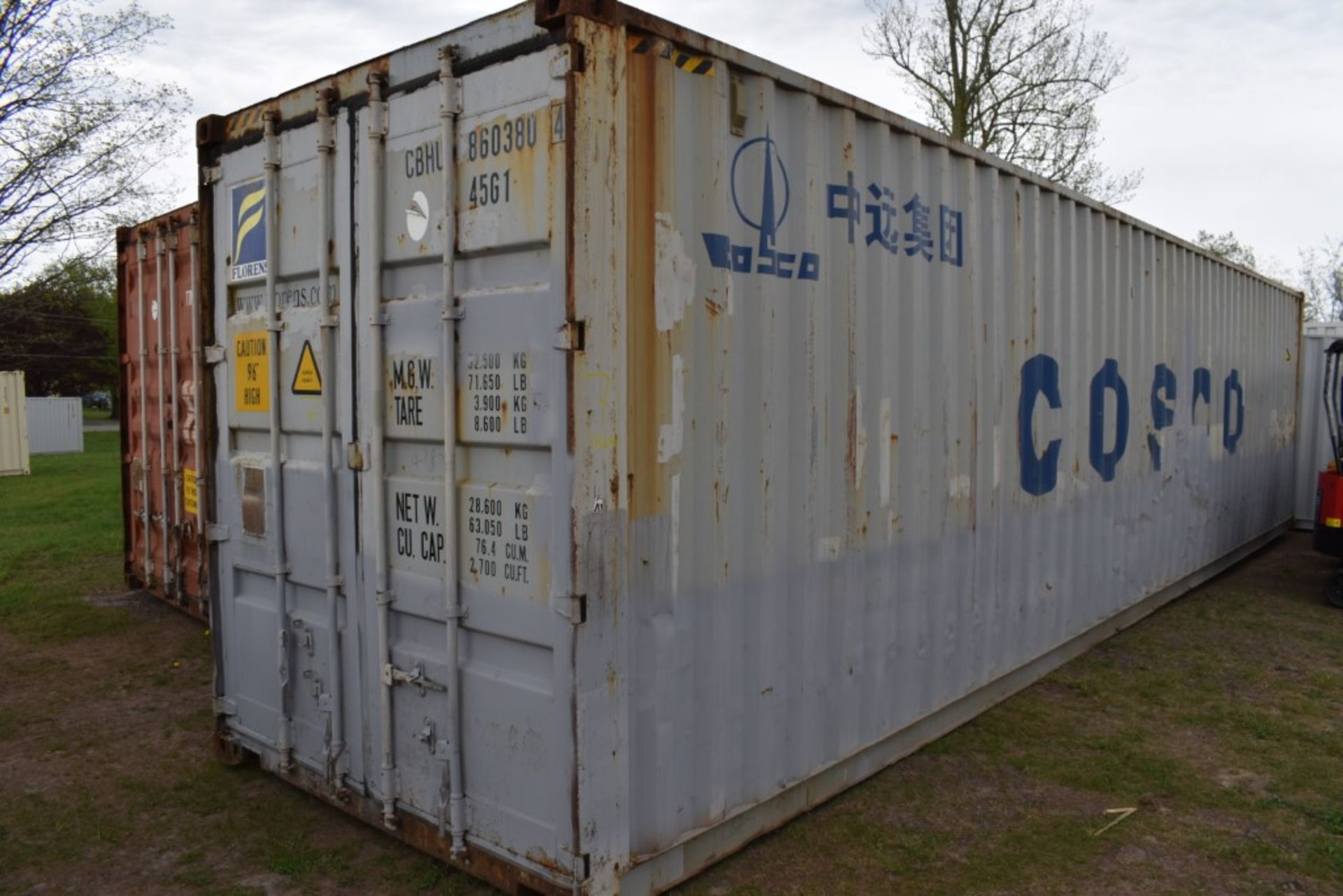 40' Shipping Container 9' 6" High Cube