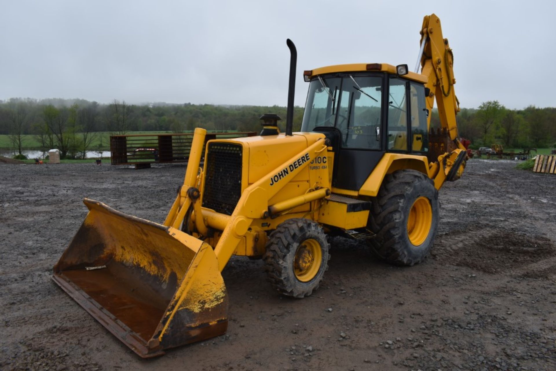 John Deere 510C Turbo Backhoe 5856 Hours, Runs and Operates, 4WD, 92" Bucket, Extendable Hoe, 24"