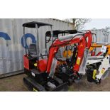 Miva VA13 Mini Excavator Be Sure to Check Fluids, New, 16" Bucket, Auxiliary Hydraulics, 36"