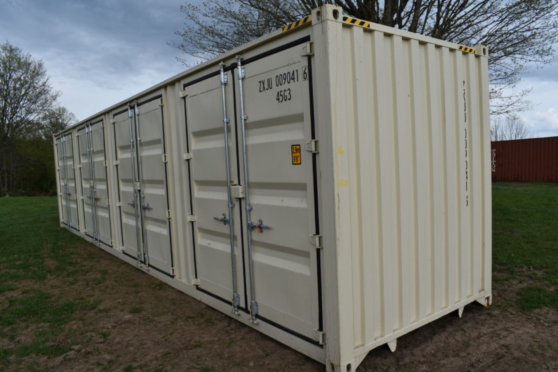 40' 5 Door Shipping Container New, 9' 6" High Cube