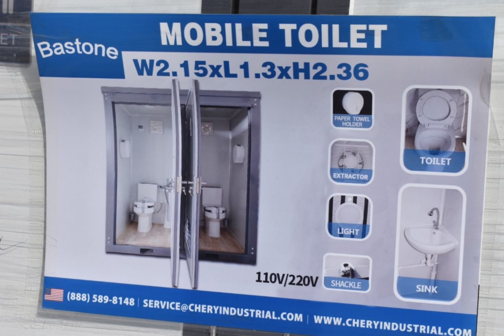 Bastone Double Mobile Toilet New - Image 2 of 7
