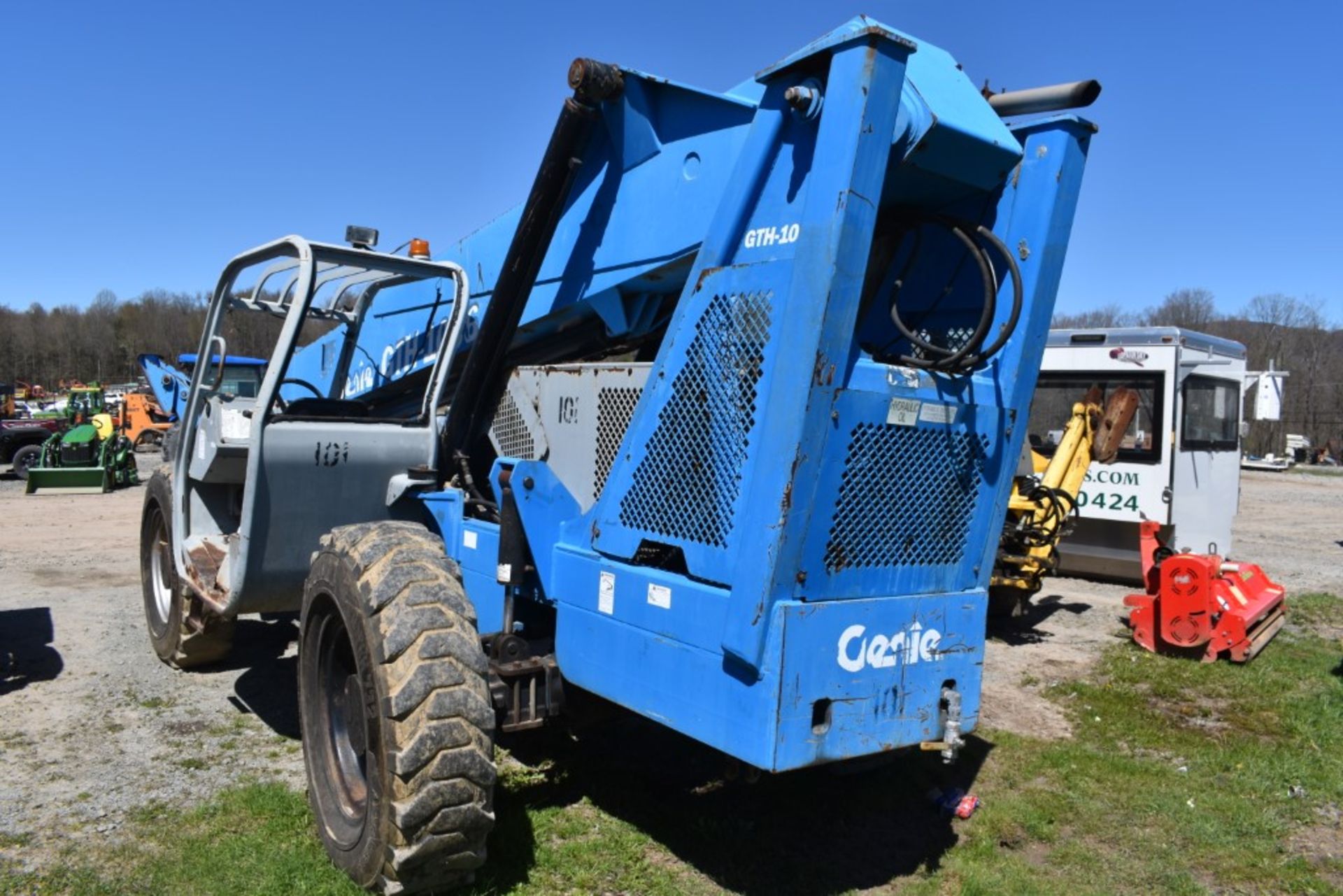 Genie GTH1056 Telehandler 1657 Hours, Very Hard Starting, Runs and Operates, 4WD, 4WS, 70" Forks, - Image 8 of 27