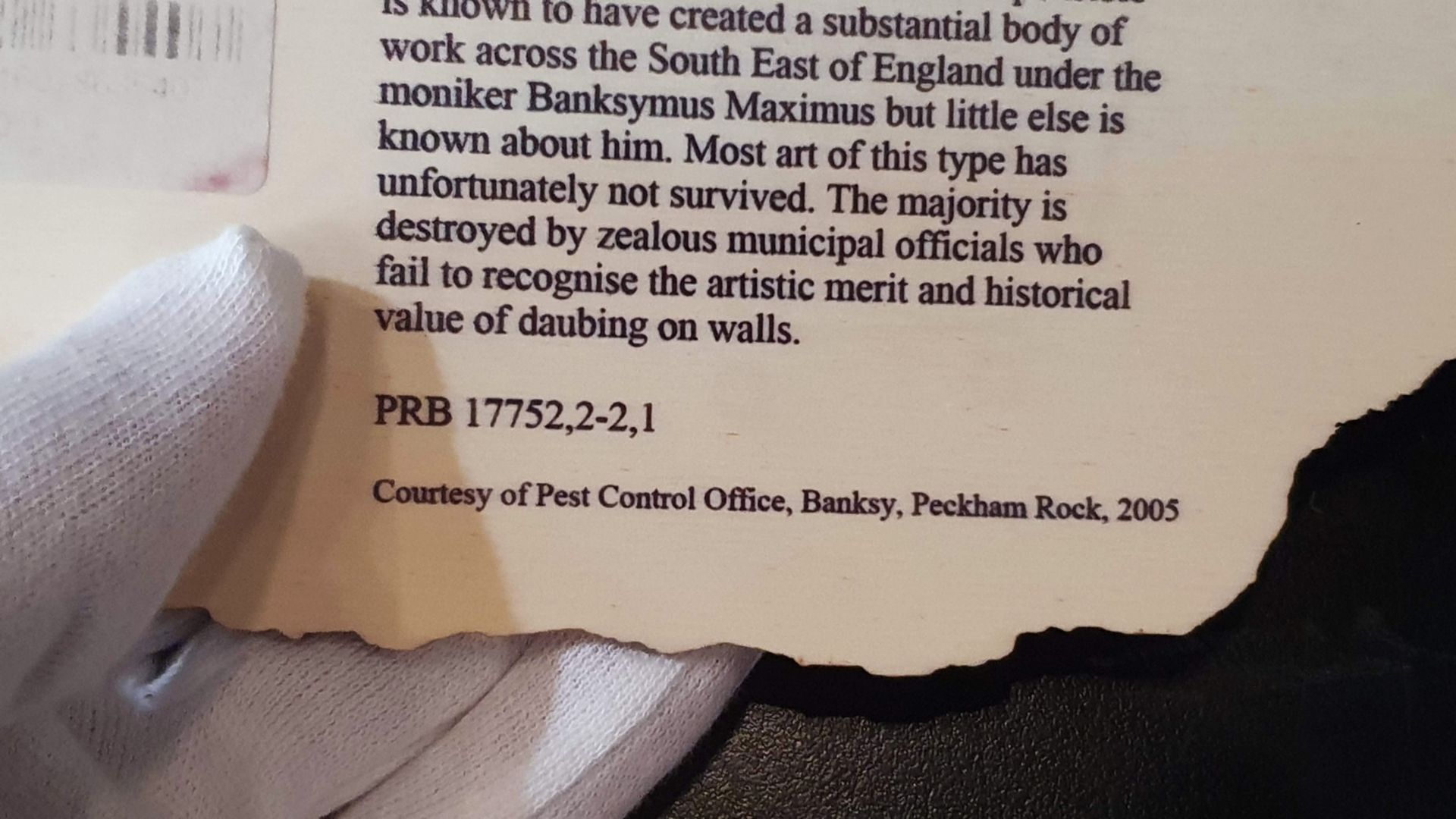 BANKSY (Nén en 1974), D’Après  PECKHAM ROCK   - Bild 7 aus 8