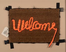 BANKSY (Né en 1974) Welcome Mat, 2020.