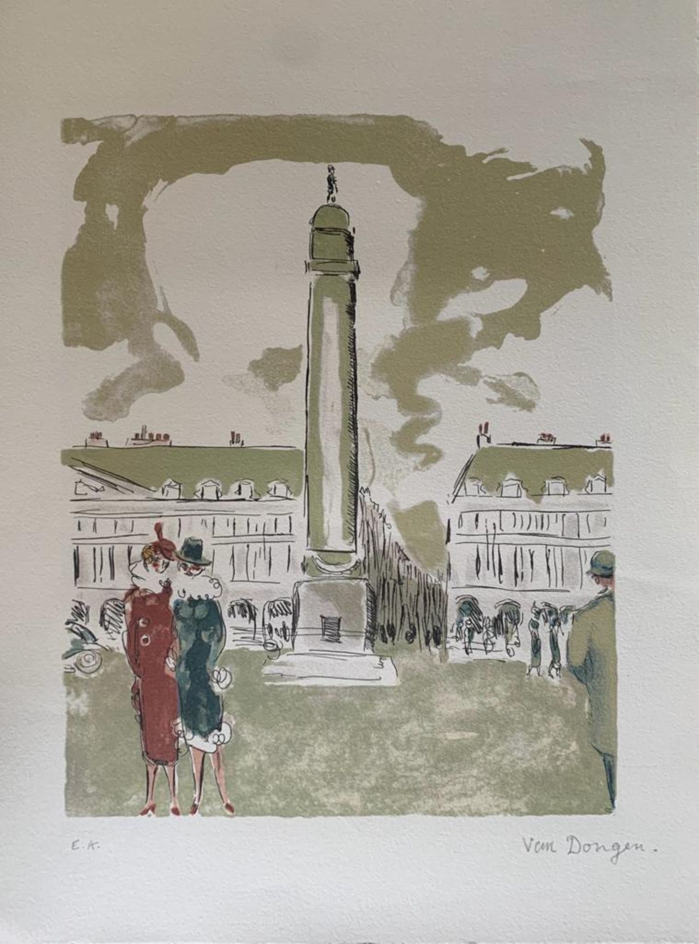 Kees VAN DONGEN (1877-1968), D’après Place Vendôme, 1937