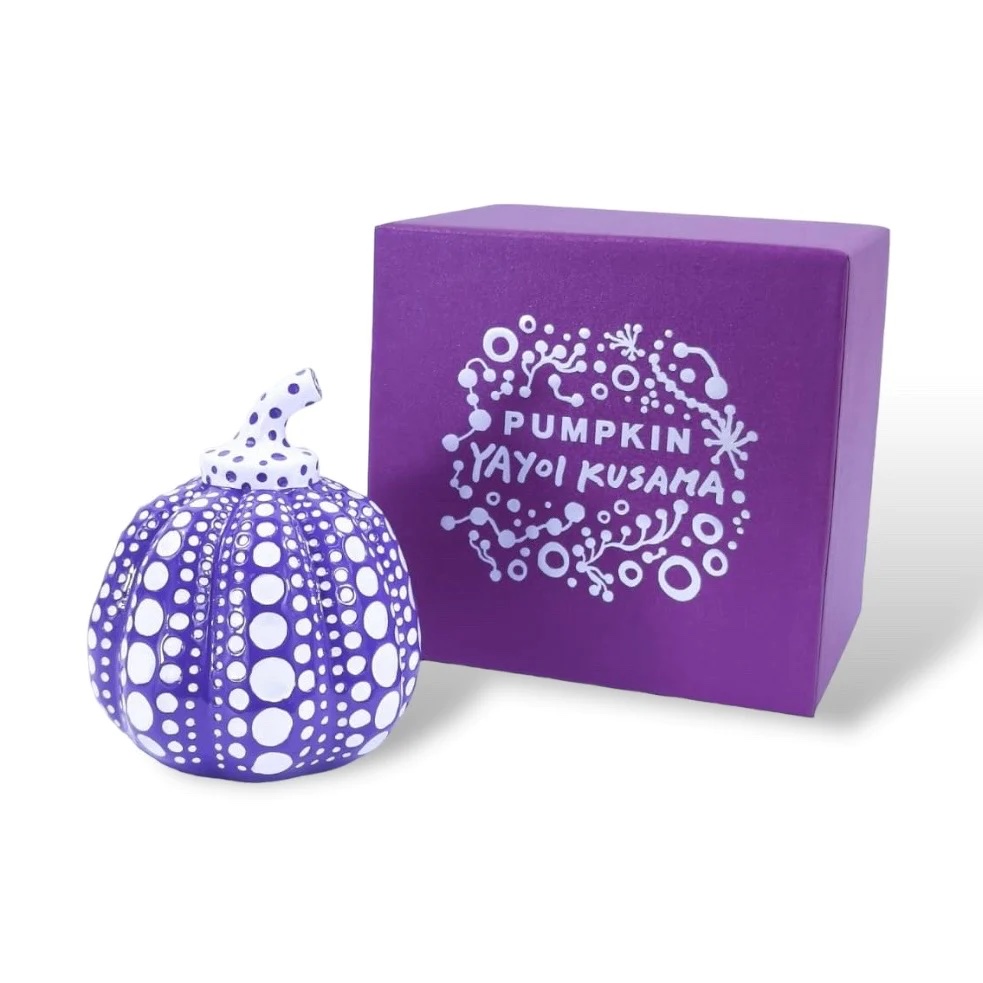 Yayoi KUSAMA (Né en 1929) D’après Pumpkin Purple & White