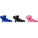 KAWS (Né en 1974) Time Off (Blue, Black, Pink)