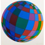 Victor VASARELY (1904-1997) Globe Folklore Planet, 1973