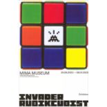 INVADER (Né en 1969) Affiche de l'Exposition INVADER -RUBIKCUBIST