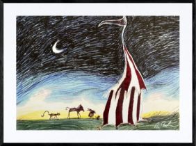 Tim BURTON (Né en 1958)  Carpa circo 