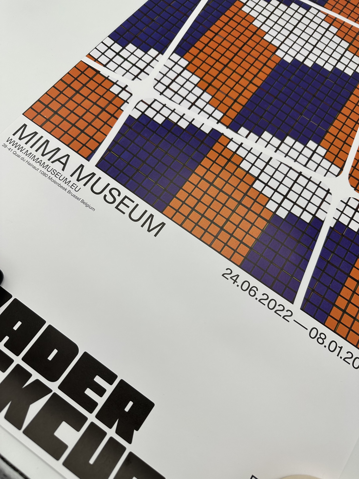 INVADER (Né en 1969) Affiche de l'Exposition INVADER -RUBIKCUBIST - Image 2 of 2