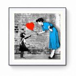 Mr. BRAINWASH (Né en 1966)  Love-catcher (Bleu) 