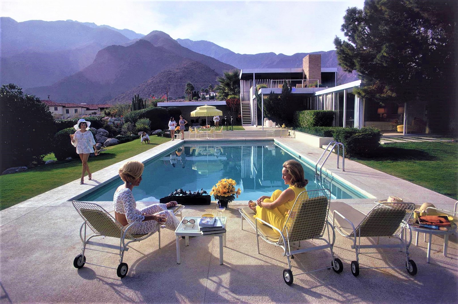 Slim AARONS (1916-2006) Poolside Gossip