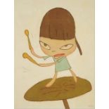 Yoshitomo NARA (Né en 1959) Marching on a butterbur leaf, 2020