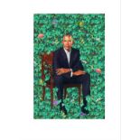 Kehinde WILEY (Né en 1977)  Barak Obama, 2018 