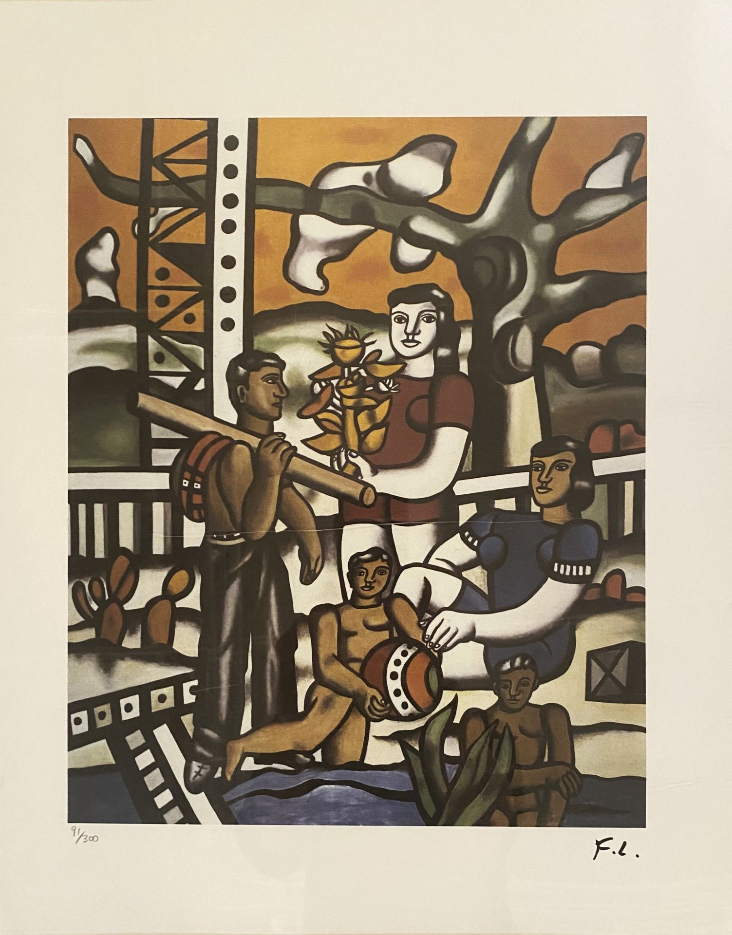 Fernand LÉGER (1881-1955), D’APRES Composition