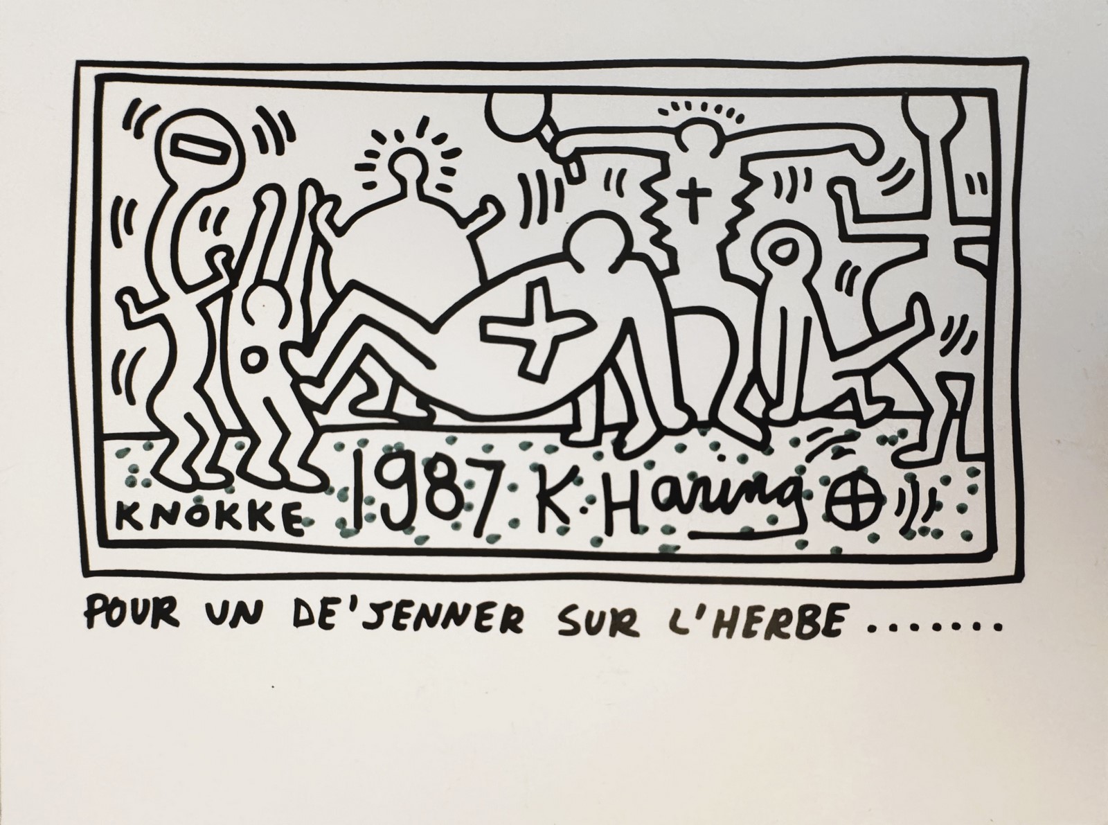 Keith HARING (1958-1990), Attribué à. - Image 2 of 2