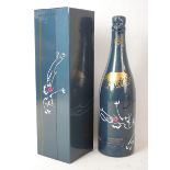 ARMAN (1928-2005) & TAITTINGER Bouteille de Champagne Collection Millésime 1981, 750ml.Bouteille et 