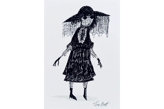 Tim BURTON (Né en 1958) The widow.