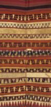 AN INDONESIAN SUMATRAN LAMPUNG CEREMONIAL GOLD THREAD TAPIS SARONG, EARLY 20TH CENTURY.