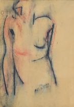 Mary Stork (1938-2007) - 'Lament' (1991), pastel on paper, signed and dated '127 91' lower left,