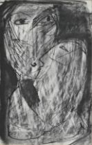 LOUISE MCCLARY (B.1958) - 'Ghostly Lovers' (1991), charcoal and ink on paper, signed in pencil lower