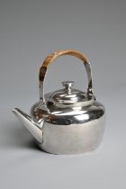 CHRISTOPHER DRESSER (BRITISH 1834-1904) SILVER PLATED TEAPOT BY HUKIN & HEATH, LONDON, C.1884.