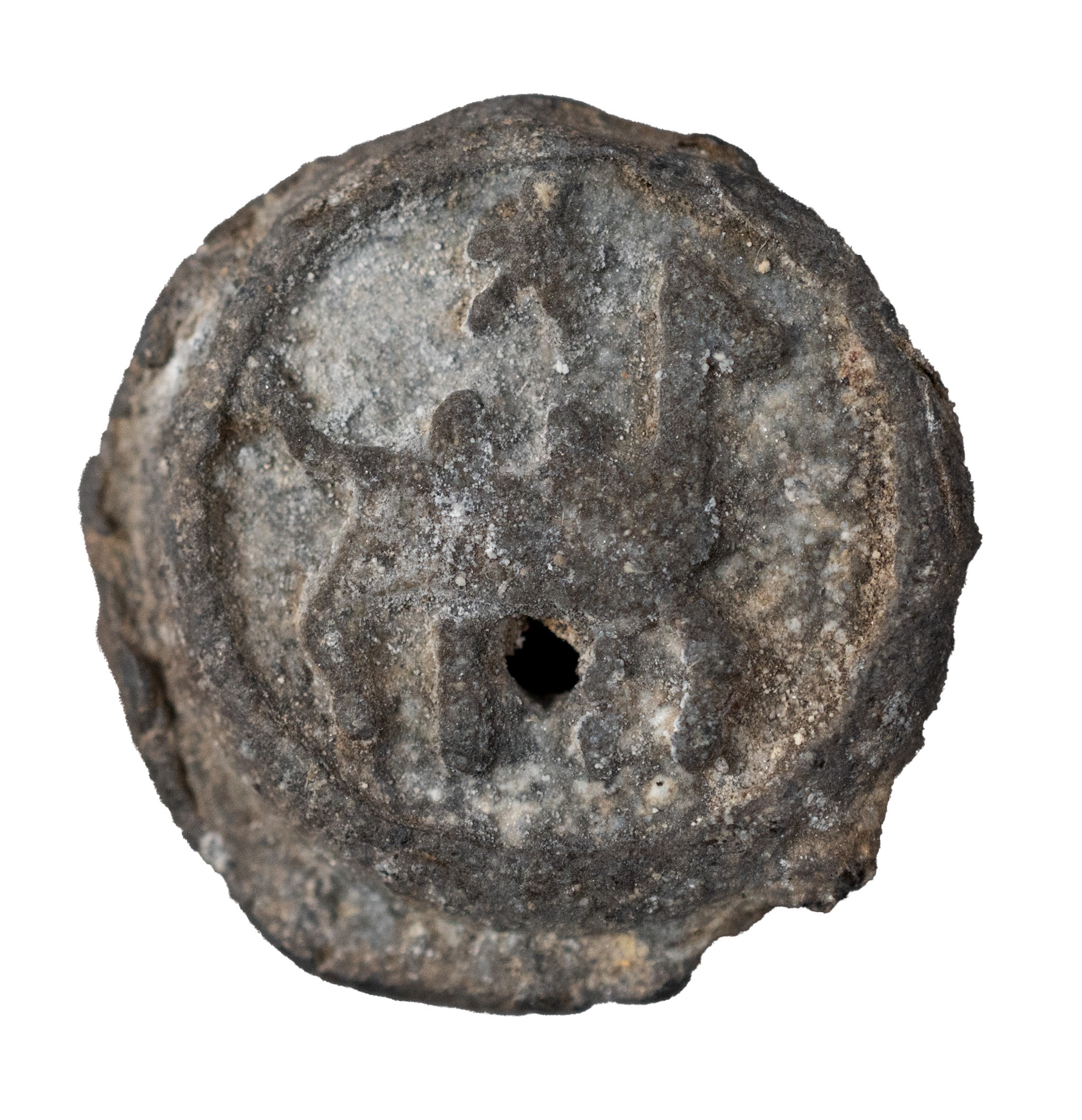 A CHINESE METAL SYCEE TEAL COIN, XINJIANG KUCHA, ZHAOWU JIUXING, CIRCA 8TH CENTURY