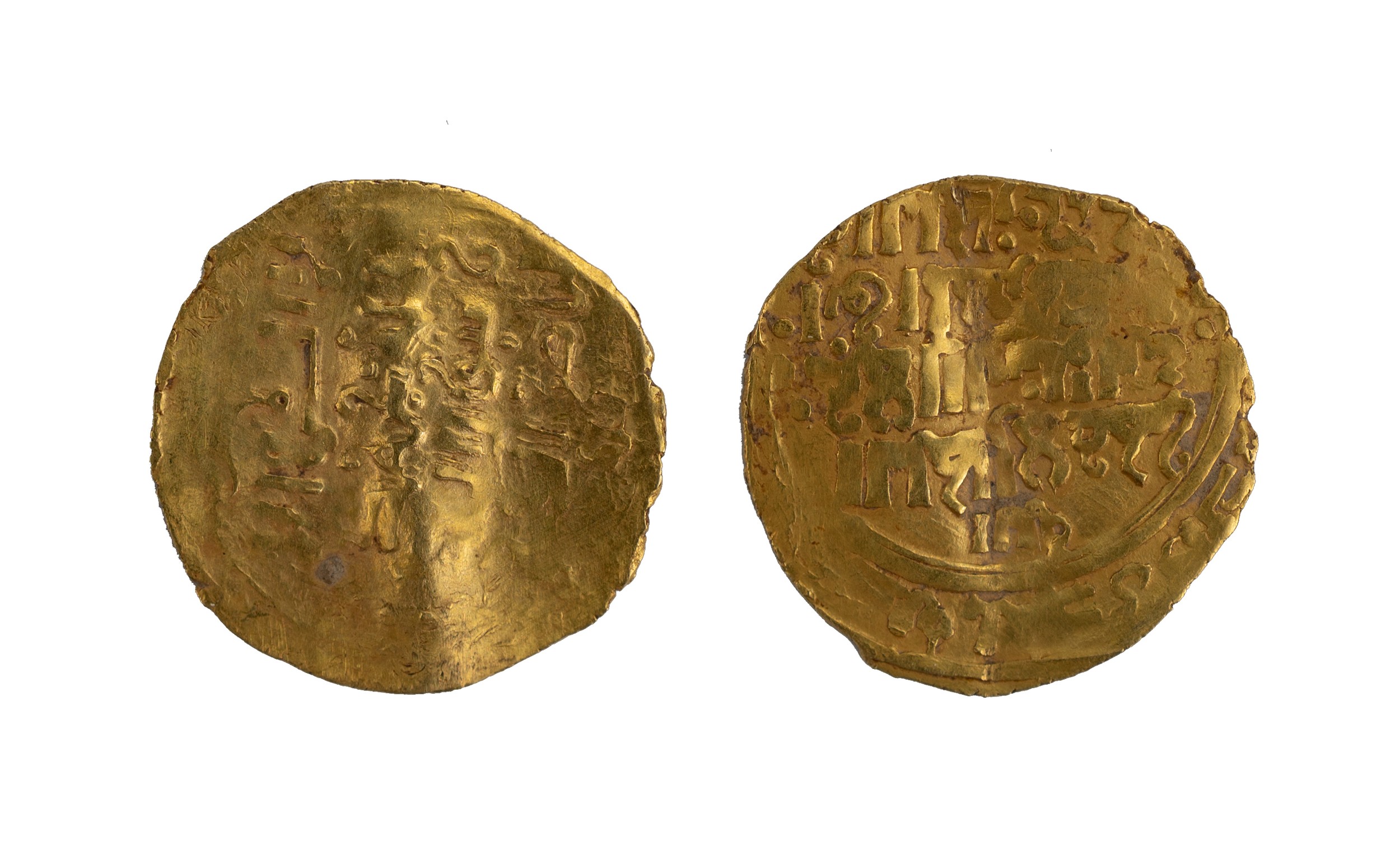 A MONGOL GOLD COIN, PROBABLY KHAWARIZM KHWAREZMIAN DYNASTY (1077-1231