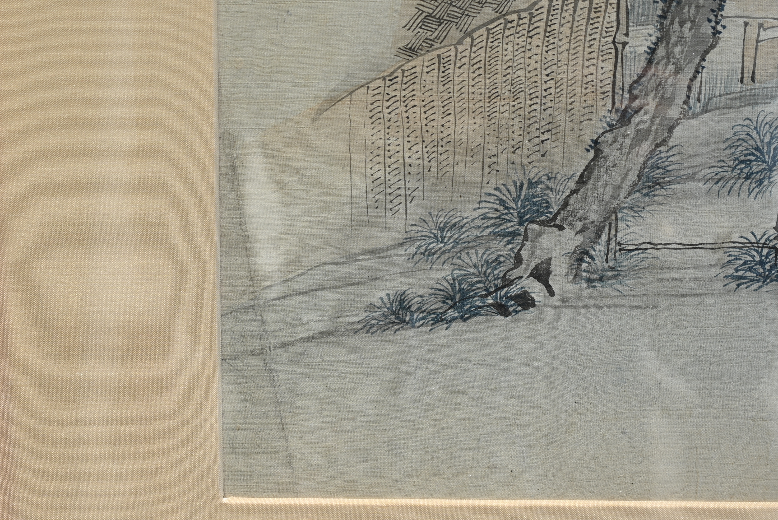 QIAN HUI'AN (1833-1911), QING DYNASTY. Chinese watercolour painting on silk depicting a lady in a - Image 9 of 14