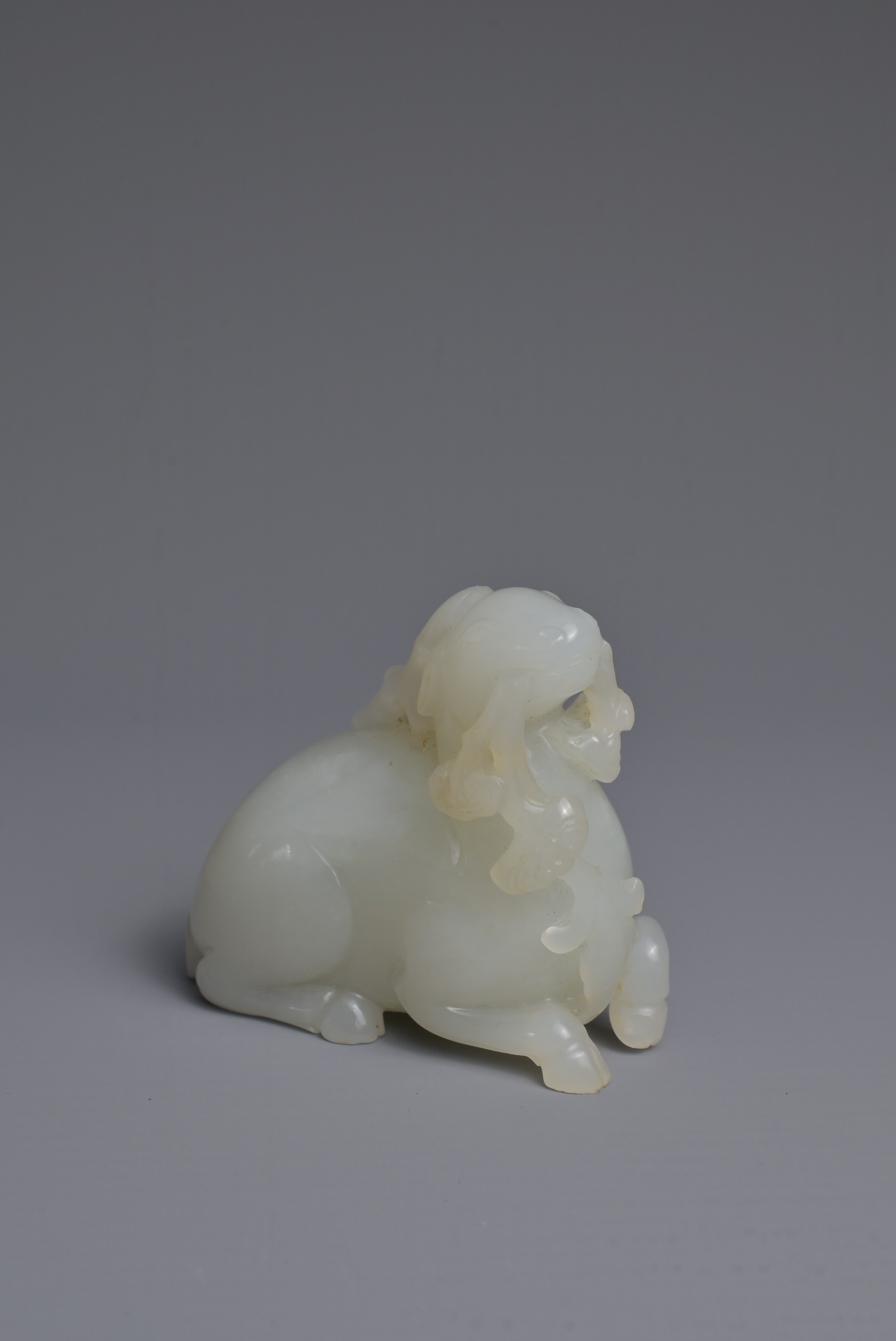 A CHINESE WHITE JADE CARVING OF A DEER, QING DYNASTY. Carved and pierced in the form of a - Image 3 of 16
