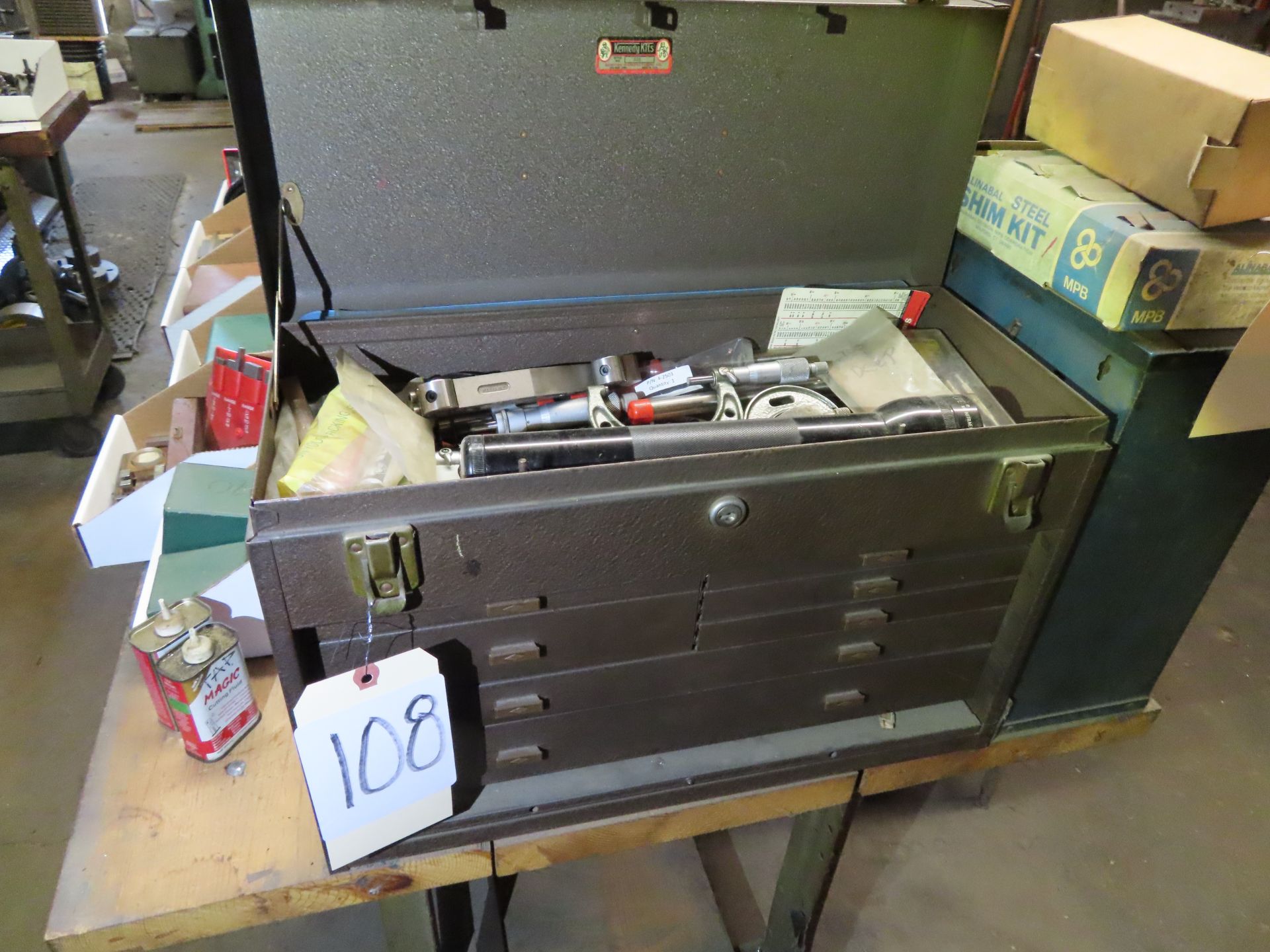 Kennedy Tool Box, Model 520 & Contents - Image 9 of 11