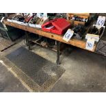 Wooden Top Metal Work Table (Table Only)