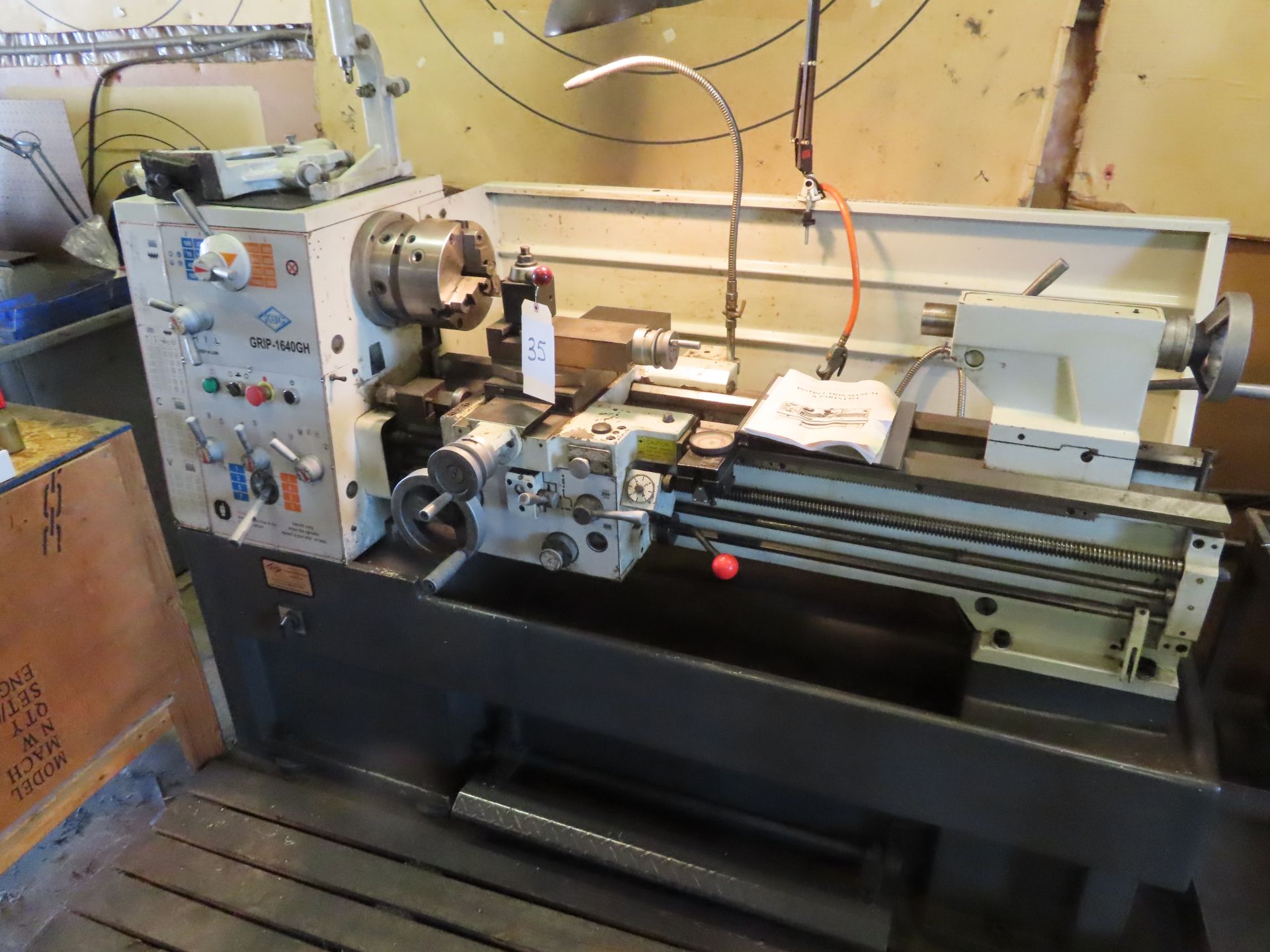 KBC GRIP-1640 Tool Room Lathe with Steady Rest - Image 2 of 9