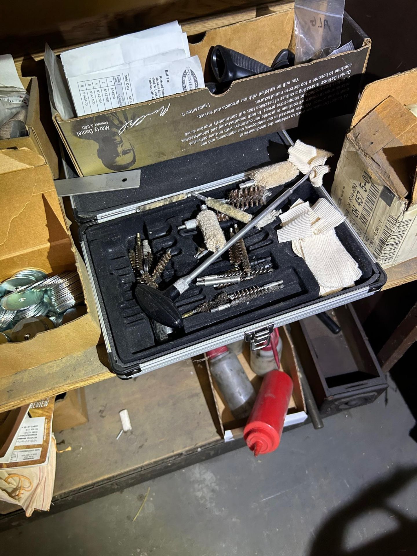 Misc. Gun Smith Tools, Includes All Content of Cabinet 4-Wheel Cart & Shelf Contents - Image 7 of 8