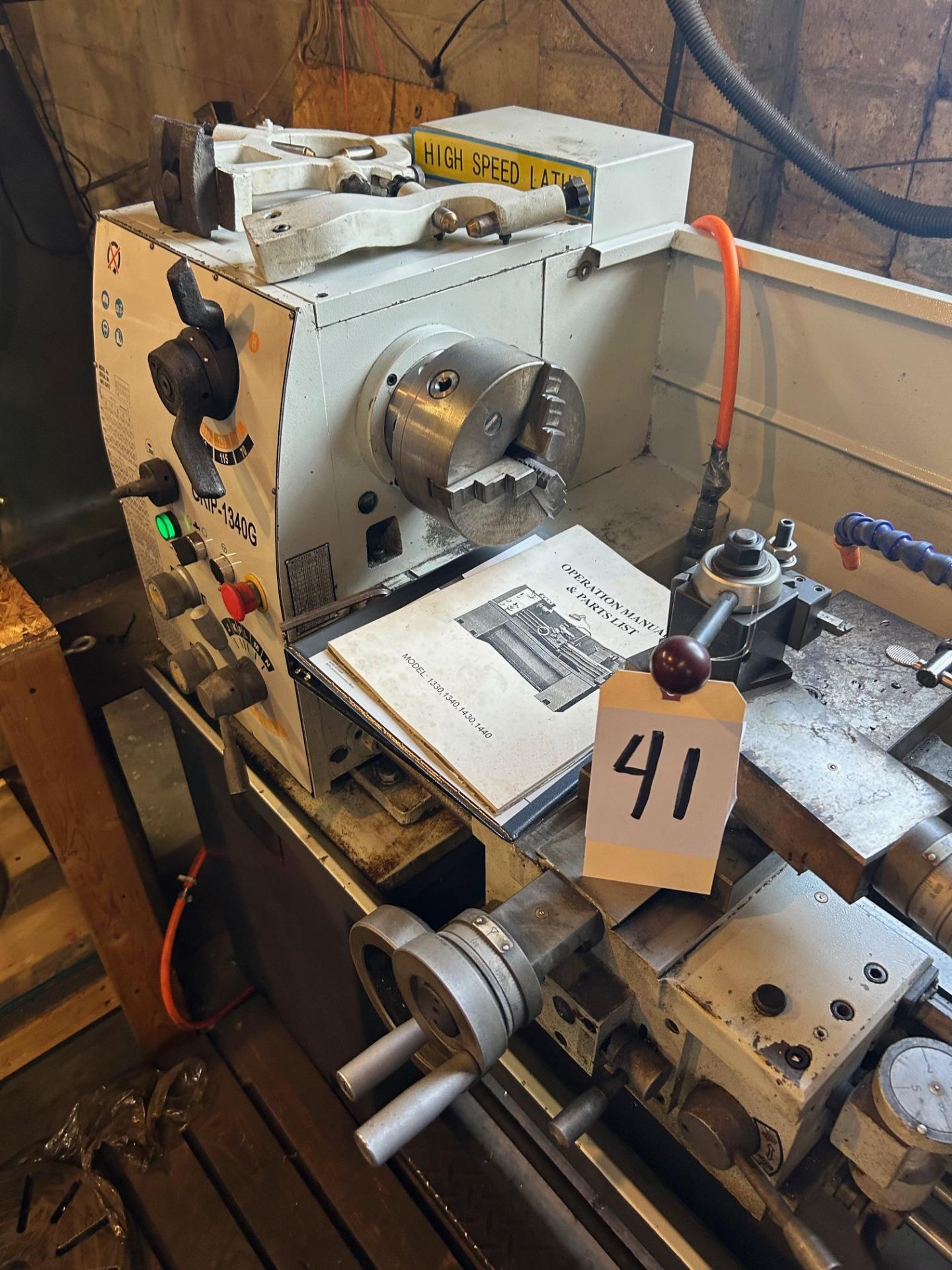 KBC Tool Room Lathe with Steady Rest, Model: GRIP-1340G, SN: 021010 - Image 14 of 18