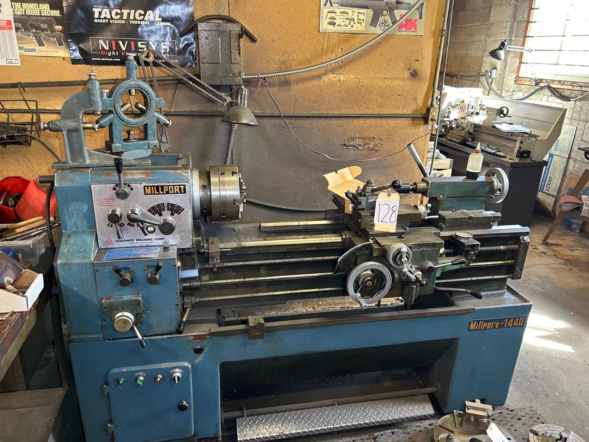 Millport Tool Room Lathe, Model: 1140, includes: Steady Rest, Face Plate