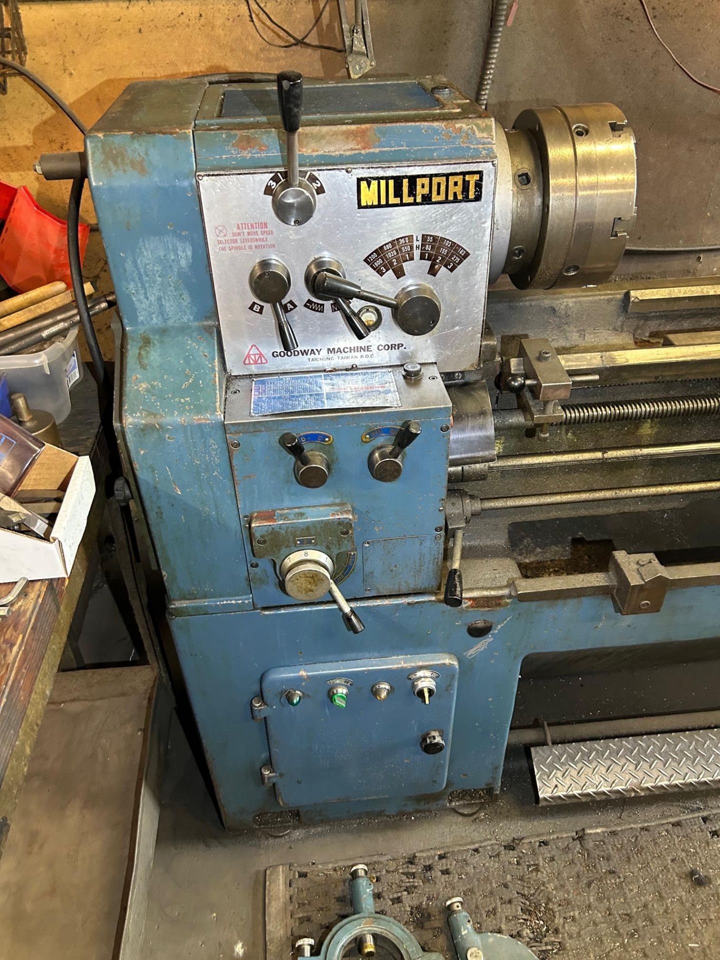 Millport Tool Room Lathe, Model: 1140, includes: Steady Rest, Face Plate - Image 5 of 11