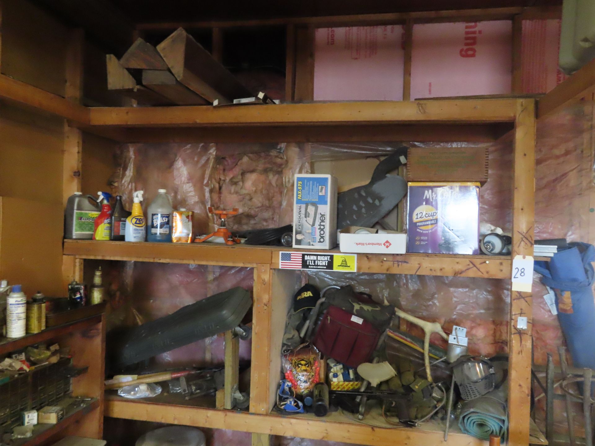 Contents of Wooden Shelf, Paint Ball Gun, Jack Stand and other items - Image 2 of 9