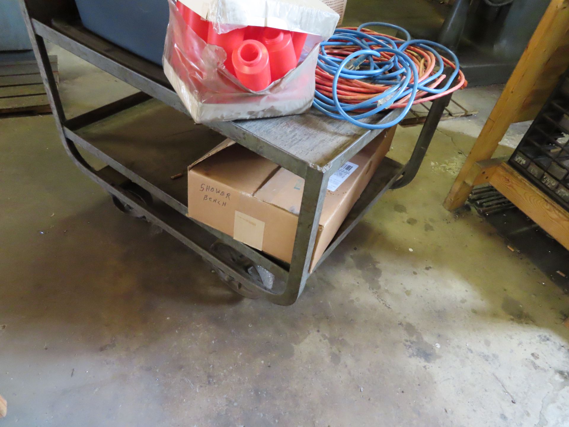 4-Wheel Shop Cart and Contents - Image 4 of 5