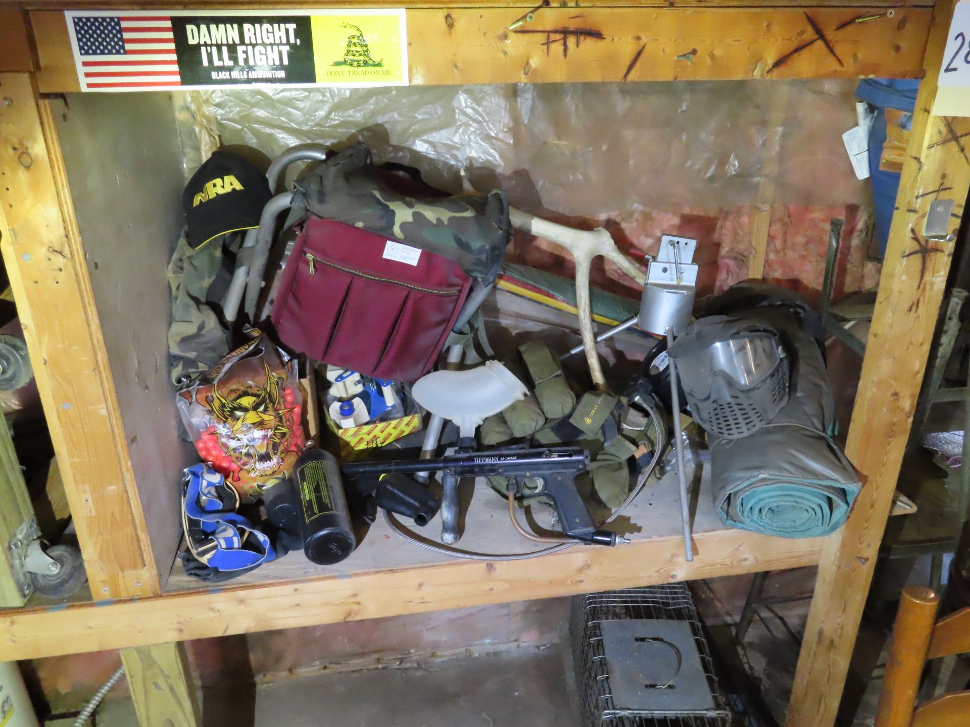 Contents of Wooden Shelf, Paint Ball Gun, Jack Stand and other items - Image 8 of 9