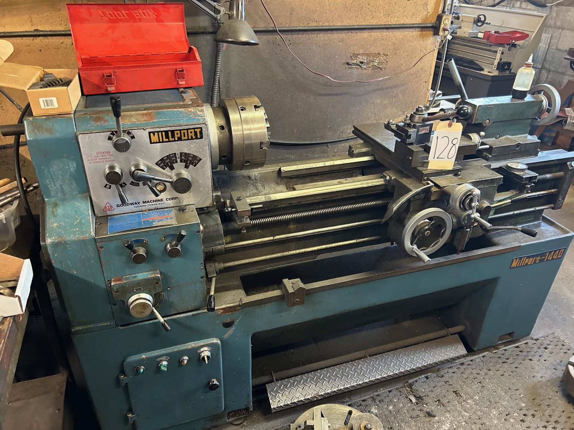 Millport Tool Room Lathe, Model: 1140, includes: Steady Rest, Face Plate - Image 10 of 11