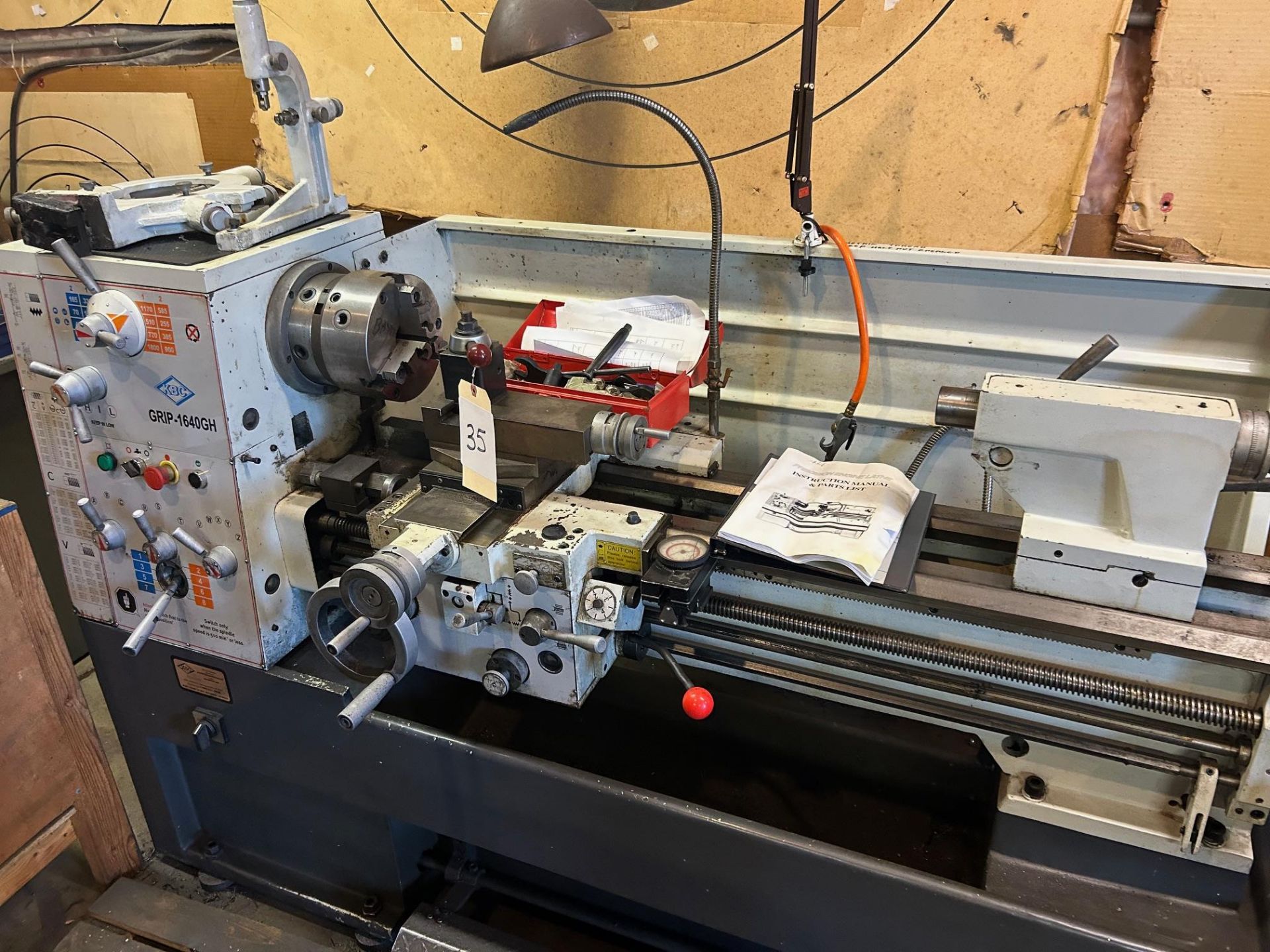 KBC GRIP-1640 Tool Room Lathe with Steady Rest - Image 5 of 9